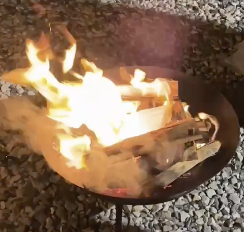 팔공산글램핑 불멍과 모닥불